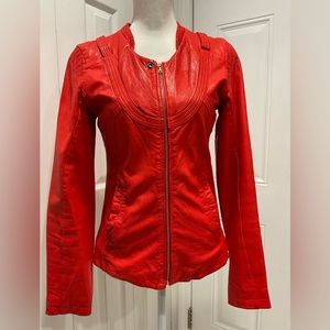 🌱Women’s DIESEL Soft Sheepskin Leather Fitted Jacket, S